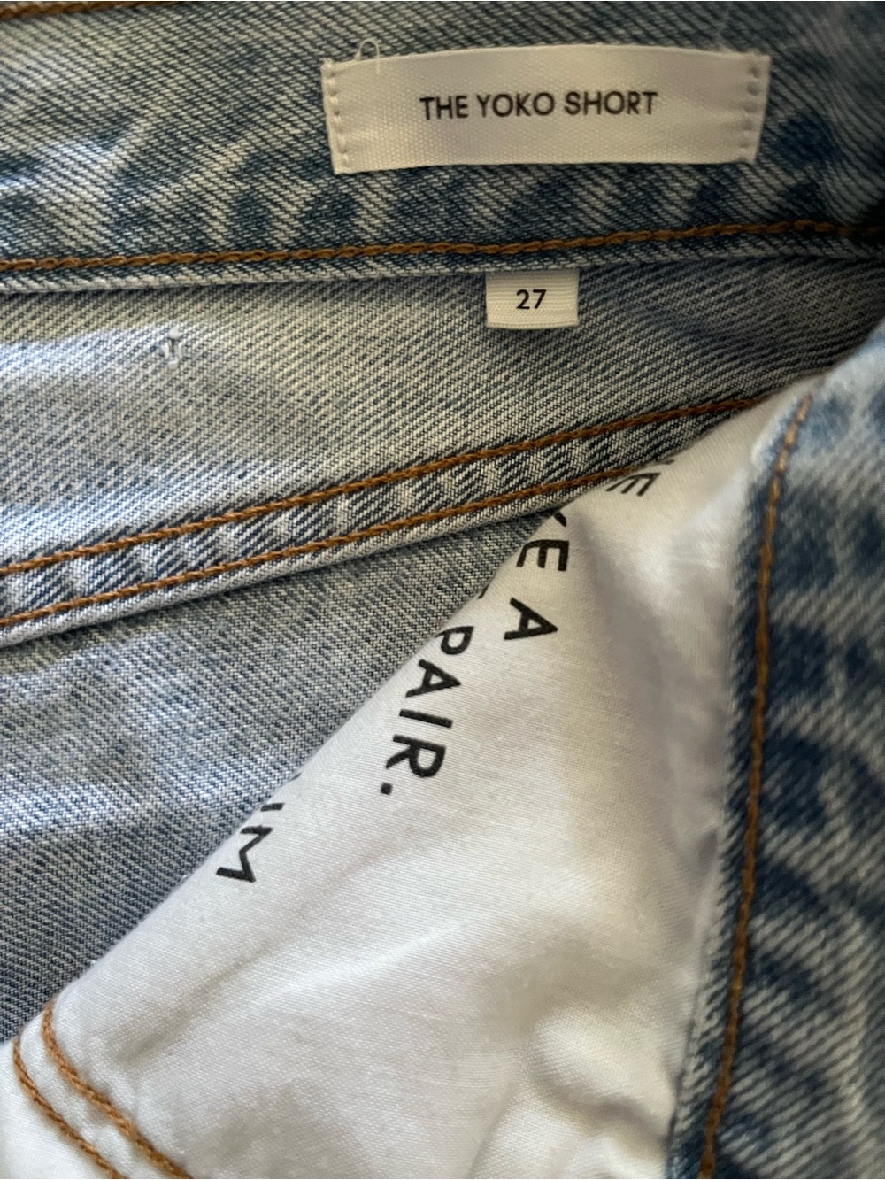 NWOT Denim Forum Aritzia Yoko shorts - Picture 7 of 9